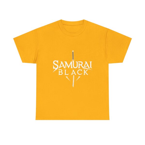 👕 SAMURAI BLACK Logo #4 Heavy Honor Cotton Tee (Legacy Edition) - Image 5