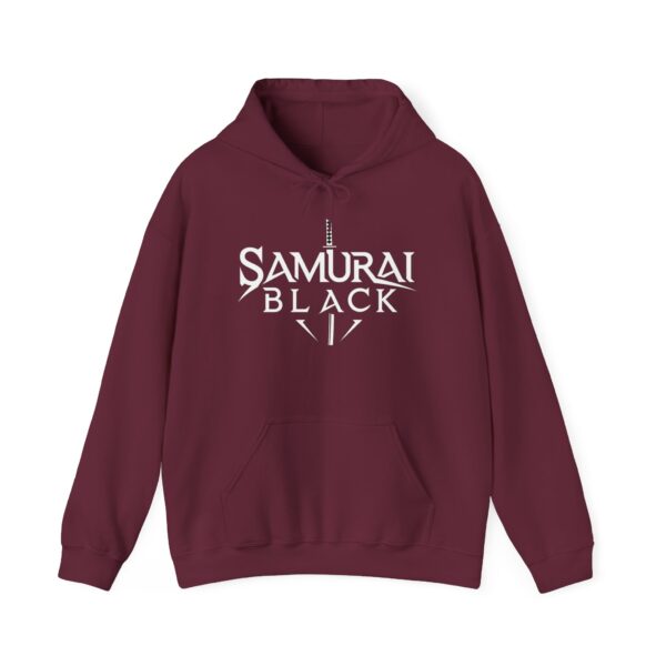 🧥 SAMURAI BLACK Heavy Armor Logo #4 Hoodie (Legacy Edition) - Image 9