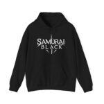 🧥 SAMURAI BLACK Heavy Armor Logo #4 Hoodie (Legacy Edition)
