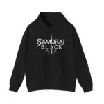 🧥 SAMURAI BLACK Heavy Armor Logo #4 Hoodie (Legacy Edition)