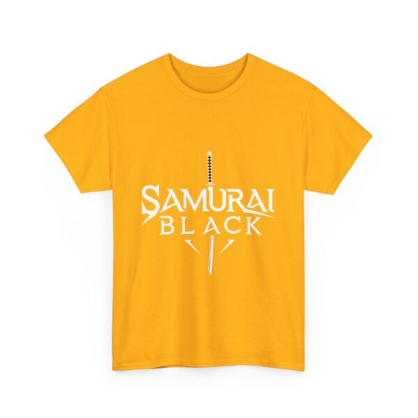 👕 SAMURAI BLACK Logo #4 Heavy Honor Cotton Tee (Legacy Edition) - Image 7