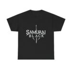 👕 SAMURAI BLACK Logo #4 Heavy Honor Cotton Tee (Legacy Edition)