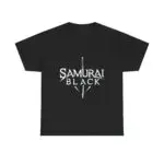 👕 SAMURAI BLACK Logo #4 Heavy Honor Cotton Tee (Legacy Edition)