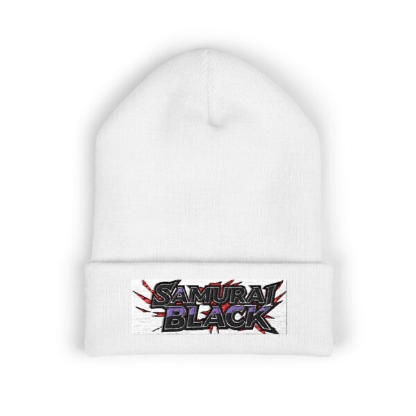 🧢 SAMURAI BLACK Logo #5 Beanie (Exclusive Embroidery Edition)