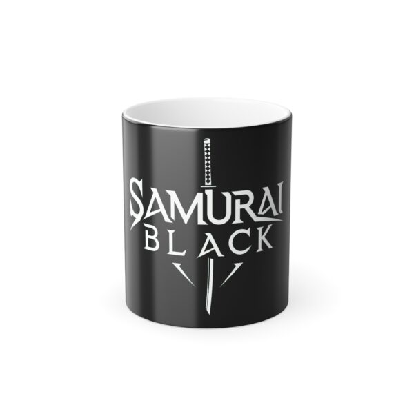 ☕ SAMURAI BLACK Logo #4 Color Morphing Tea Mug, 11oz (Legacy Edition)